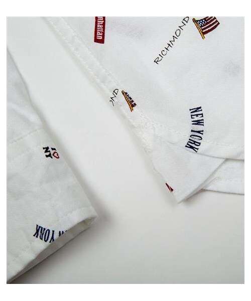 grn（ジーアールエヌ）の「紐約圖紋襯衫（その他・メンズ・白・S/M/L）」の4枚目の写真