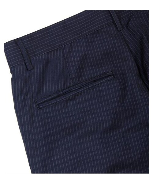 plain-me（プレインミー）の「條紋拉鍊縮口長褲（パンツ・メンズ・深藍・S/M/L）」の7枚目の写真