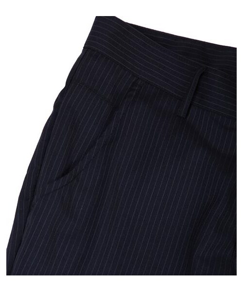 plain-me（プレインミー）の「條紋拉鍊縮口長褲（パンツ・メンズ・深藍・S/M/L）」の3枚目の写真