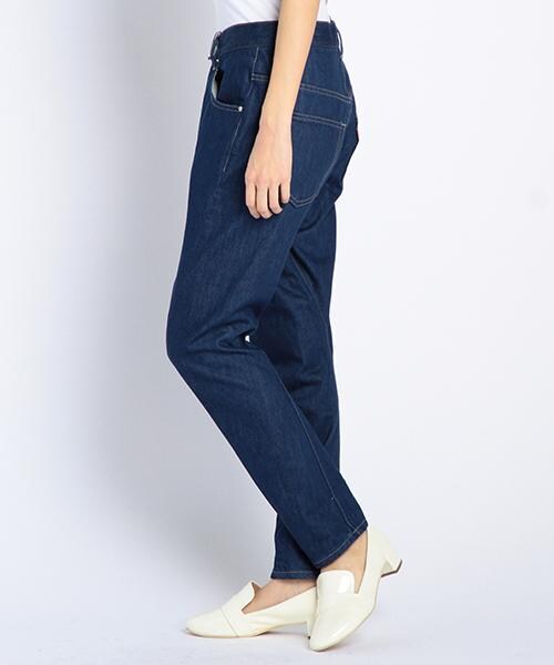 DOUBLE NAME（ダブルネーム）の「サルエルデニムパンツ（パンツ・レディース・ブルー/柄A・S/M/L）」の3枚目の写真