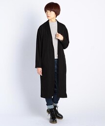 DOUBLE NAME | ベルト付きロングガウン風コート(ジャケット/アウター)