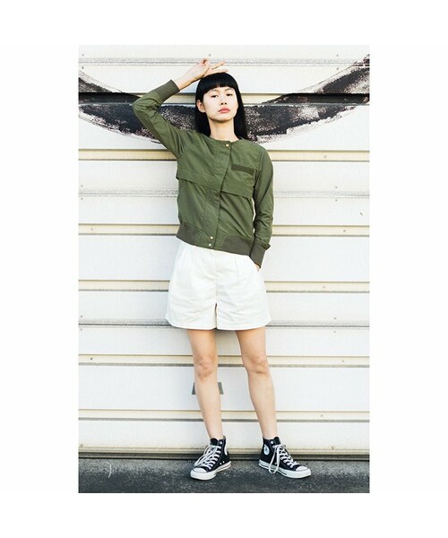 haco!（ハコ）の「NUSY ミリタリー調のノーカラーコンパクトブルゾン（ブルゾン・レディース・Various・S /M /L /LL/MT）」の11枚目の写真