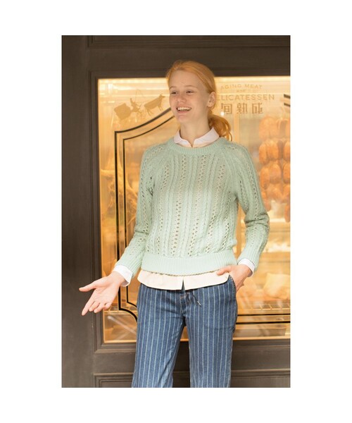 haco!（ハコ）の「ロジーズ　ネットバッグ編みニットの会（ニット/セーター・レディース・Various・S /M /L /LL/MT）」の3枚目の写真