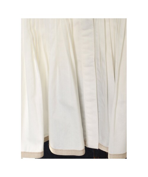 31 Sons de mode（トランテアン　ソン　ドゥ　モード）の「【ローラ着用アイテム】リップル布帛切替フレアノースリーブプルオーバー《予約アイテム》（Tシャツ・カットソー・レディース・オフホワイト/ネイビー/ベージュ・３６）」の11枚目の写真