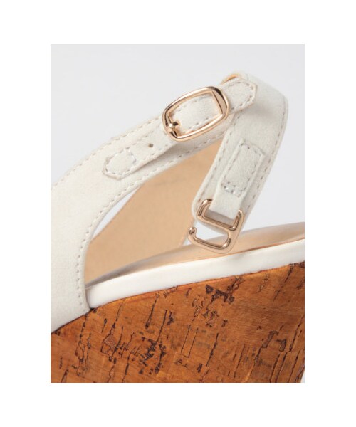 31 Sons de mode(トランテアン ソン ドゥ モード)の「【Ray3月号掲載】ポインテッドコルクウエッジ《予約アイテム》(サンダル・レディース・ホワイト/ネイビー/ブルー・S/M/L)」の8枚目の写真