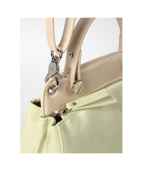 31 Sons de mode（トランテアン　ソン　ドゥ　モード）の「【MORE3月号掲載】カラーパターン２ＷＡＹバッグ《予約アイテム》（バッグ・レディース・ライトグリーン/ピンク/インディゴブルー・フリー）」の9枚目の写真