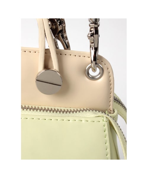 31 Sons de mode（トランテアン　ソン　ドゥ　モード）の「【MORE3月号掲載】カラーパターン２ＷＡＹバッグ《予約アイテム》（バッグ・レディース・ライトグリーン/ピンク/インディゴブルー・フリー）」の8枚目の写真