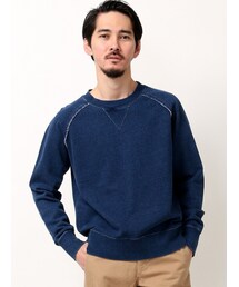 MYSELF ABAHOUSE | インディゴ裏毛CREW(トップス)