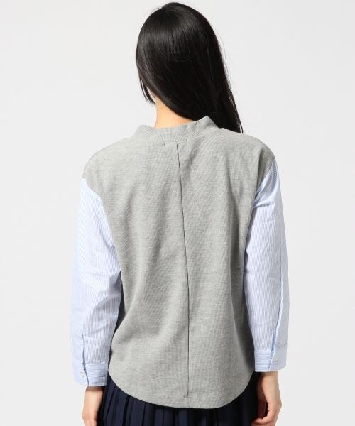 GLOBAL WORK（グローバルワーク）の「シャツスリーブプルオーバー9分袖（トップス・レディース・ホワイト05/グレー12/ネイビー88・Ｍ/Ｌ）」の8枚目の写真