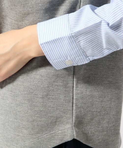 GLOBAL WORK（グローバルワーク）の「シャツスリーブプルオーバー9分袖（トップス・レディース・ホワイト05/グレー12/ネイビー88・Ｍ/Ｌ）」の11枚目の写真