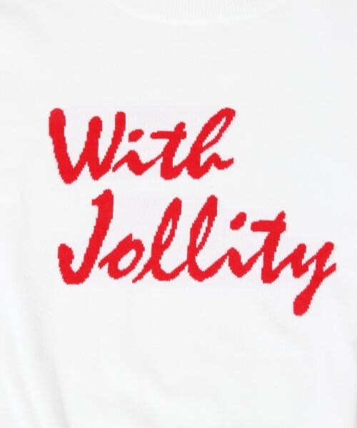 GLOBAL WORK（グローバルワーク）の「１２ゲージコットンロゴニットプルオーバー（トップス・レディース・ホワイト05/ネイビー88・Ｍ/Ｌ）」の12枚目の写真