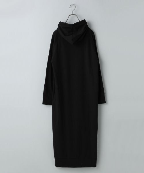 JEANASIS（ジーナシス）の「マキシロングフードパーカー（トップス・レディース・ブラック/グレー・FREE）」の3枚目の写真