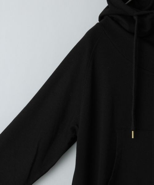 JEANASIS（ジーナシス）の「マキシロングフードパーカー（トップス・レディース・ブラック/グレー・FREE）」の5枚目の写真