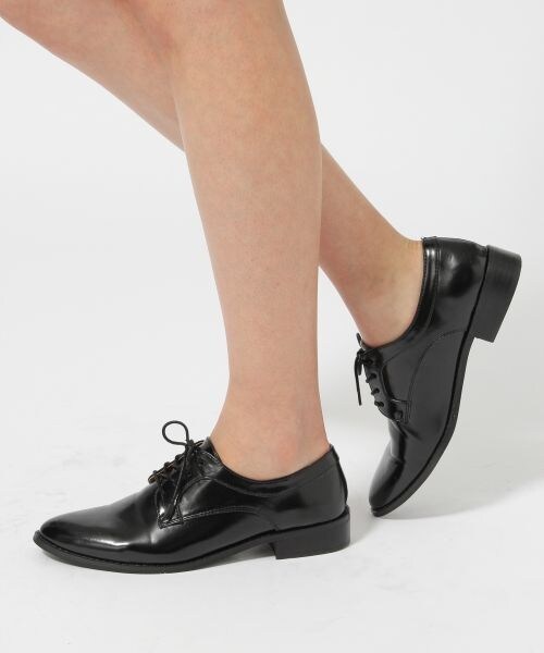 JEANASIS（ジーナシス）の「◆WEB限定◆マニッシュシューズ（シューズ・レディース・ライトグレージュ/ブラック・M(23～24）/Ｌ(24～25））」の2枚目の写真