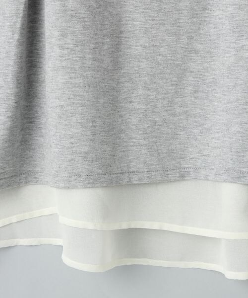 JEANASIS（ジーナシス）の「【先行予約】リバーシブルユルバックカサネノースリーブ（トップス・レディース・オフホワイト×ホワイト/ブラック×ネイビー/グレ×ホワイト・FREE）」の7枚目の写真