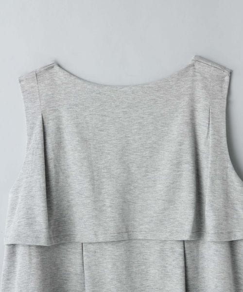 JEANASIS（ジーナシス）の「【先行予約】リバーシブルユルバックカサネノースリーブ（トップス・レディース・オフホワイト×ホワイト/ブラック×ネイビー/グレ×ホワイト・FREE）」の8枚目の写真