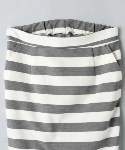 JEANASIS（ジーナシス）の「【先行予約】リベットカットタイトスカート（スカート・レディース・グレー×ホワイト/グリーン系カモフラ/ネイビー・FREE）」の5枚目の写真