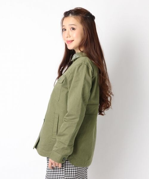 Heather（ヘザー）の「ビジューエリミリタリージャケット（ジャケット/アウター・レディース・カーキ78/カモフラ79・ＦＲＥＥ）」の3枚目の写真