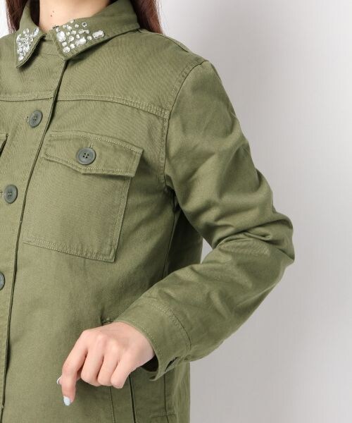 Heather（ヘザー）の「ビジューエリミリタリージャケット（ジャケット/アウター・レディース・カーキ78/カモフラ79・ＦＲＥＥ）」の7枚目の写真