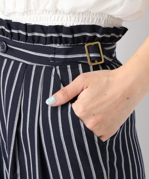 Heather（ヘザー）の「ダブルギャザータックパンツ（パンツ・レディース・ブラック（無地）09/トリコロール35/ベージュ52/ネイビー88・Ｓ/Ｍ）」の10枚目の写真