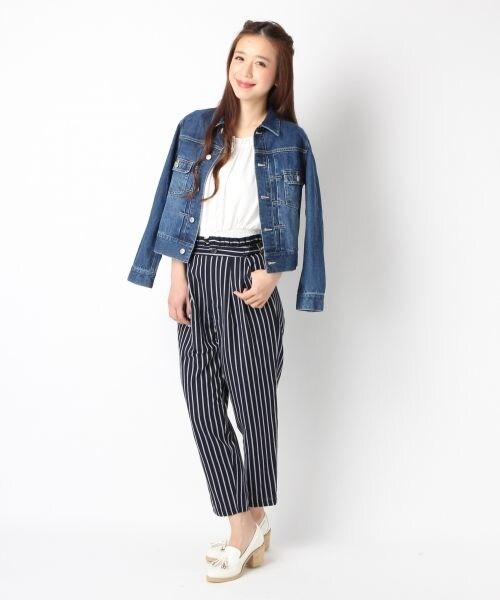 Heather（ヘザー）の「ダブルギャザータックパンツ（パンツ・レディース・ブラック（無地）09/トリコロール35/ベージュ52/ネイビー88・Ｓ/Ｍ）」の6枚目の写真