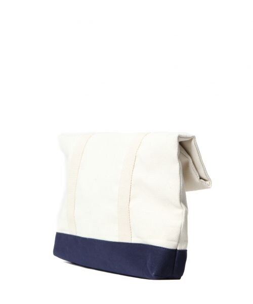 RAGEBLUE（レイジブルー）の「【2WAY仕様】ロールクラッチ/トートBAG（バッグ・メンズ・ホワイト×ネイビー/ブラック×ブラック/ネイビー×ホワイト・ONE SIZE）」の5枚目の写真