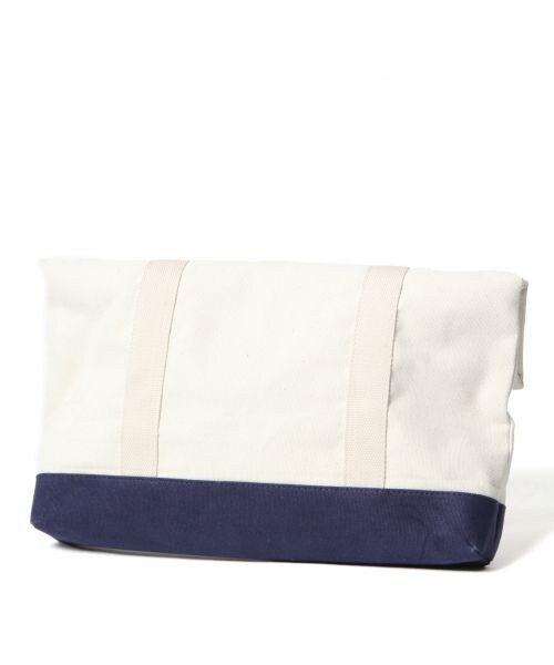 RAGEBLUE（レイジブルー）の「【2WAY仕様】ロールクラッチ/トートBAG（バッグ・メンズ・ホワイト×ネイビー/ブラック×ブラック/ネイビー×ホワイト・ONE SIZE）」の6枚目の写真