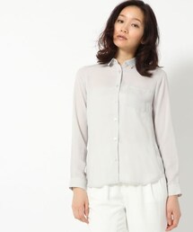 BLISS POINT Womens | ジョーゼットレギュラーシャツ(トップス)