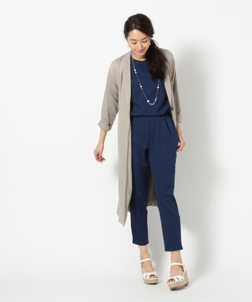 BLISS POINT Womens（ブリスポイント ウイメンズ）の「カサネオールインワン6分袖（トップス・レディース・グレイッシュベージュ/ピンク/ネイビー・Ｍ/Ｌ）」の15枚目の写真