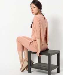 BLISS POINT Womens | カサネオールインワン6分袖(トップス)