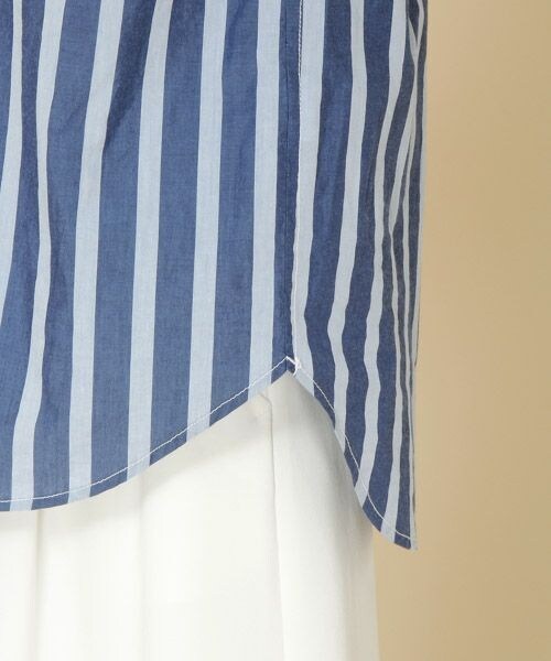 BABYLONE（バビロン）の「タイプライターストライプシャツ（トップス・レディース・ﾌﾞﾙｰ・38）」の10枚目の写真