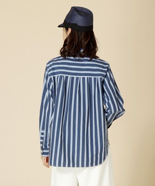 BABYLONE（バビロン）の「タイプライターストライプシャツ（トップス・レディース・ﾌﾞﾙｰ・38）」の5枚目の写真