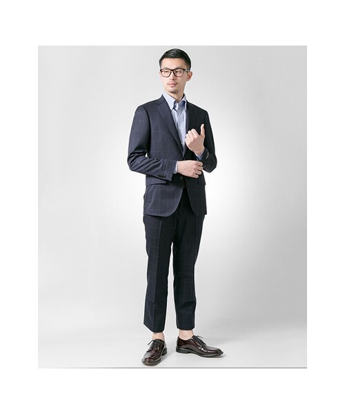 URBAN RESEARCH(アーバンリサーチ)の「URTailor サージ WP スーツ(ワンピース/ドレス・メンズ・NAVY/GRAY・44/46/48/50)」の4枚目の写真