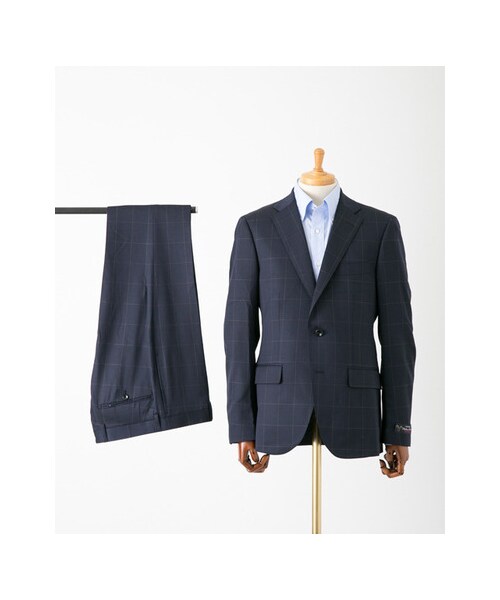 URBAN RESEARCH(アーバンリサーチ)の「URTailor サージ WP スーツ(ワンピース/ドレス・メンズ・NAVY/GRAY・44/46/48/50)」の1枚目の写真