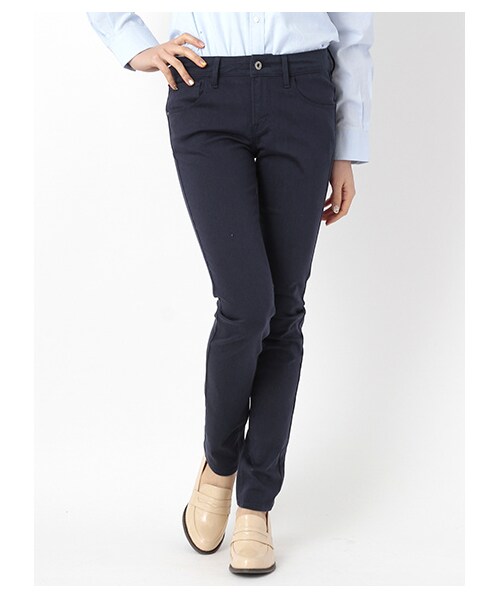 earth music&ecology（アースミュージックアンドエコロジー）の「【スキスキスキニー】カラースキニーパンツ（パンツ・レディース・オフホワイト/グレー/ブラック/ベージュ/ライトイエロー/ミント/カーキ/ターコイズブルー/ネイビー/ダークブル・XS/S/M/L）」の16枚目の写真