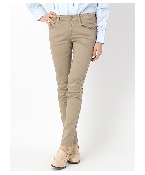 earth music&ecology（アースミュージックアンドエコロジー）の「【スキスキスキニー】カラースキニーパンツ（パンツ・レディース・オフホワイト/グレー/ブラック/ベージュ/ライトイエロー/ミント/カーキ/ターコイズブルー/ネイビー/ダークブル・XS/S/M/L）」の10枚目の写真