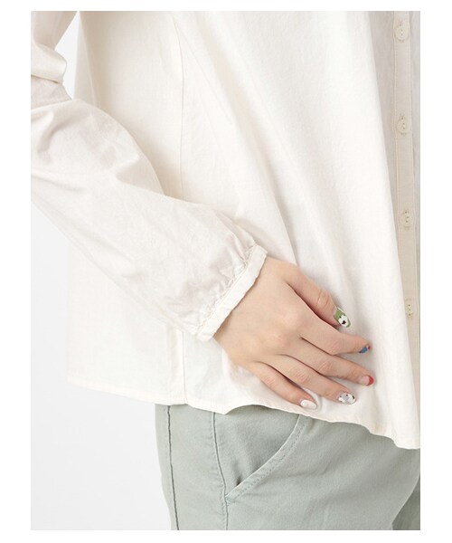 ehka sopo(エヘカソポ)の「レース切替ブラウス 1702694-43-13-11(シャツ・ブラウス・レディース・アイボリー/オフホワイト・M)」の7枚目の写真