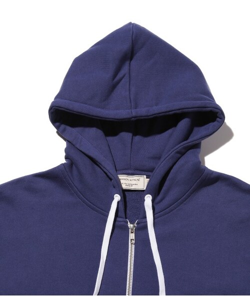 Maison Kitsune（メゾンキツネ）の「【先行予約】ZIP HOODIE（Ｔシャツ/カットソー・メンズ・チャコール/ネイビー/ピンク・S/M/L）」の6枚目の写真
