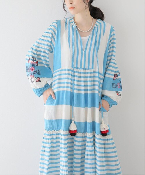 CITYSHOP（シティーショップ）の「【Pearl & Caviar / パールアンドキャビア】ZAKAR MAXI DRESS：ワンピース（その他・ブルー A/S/M）」の4枚目の写真