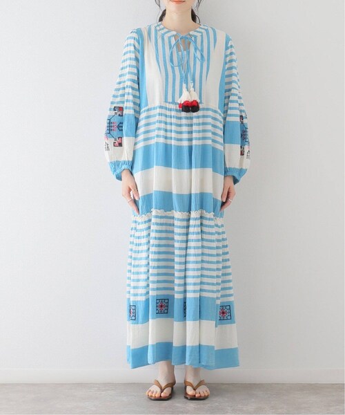 CITYSHOP（シティーショップ）の「【Pearl & Caviar / パールアンドキャビア】ZAKAR MAXI DRESS：ワンピース（その他・ブルー A/S/M）」の6枚目の写真