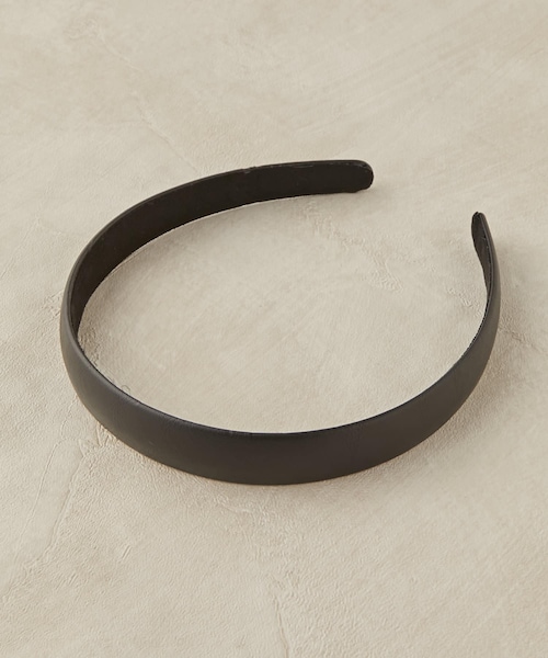 Lattice（Lattice）の「エコレザーカチューシャ（カチューシャ・レディース・ベージュ/ブラック・0）」の2枚目の写真