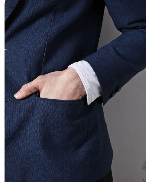 MR.OLIVE(ミスターオリーブ)の「MR.OLIVE VINTAGE HOPSACK / ROLLING DOWN 3B BLAZER(ジャケット/アウター・メンズ・ブルー/グレー・S/M/L)」の9枚目の写真