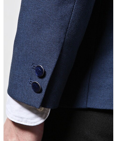 MR.OLIVE(ミスターオリーブ)の「MR.OLIVE VINTAGE HOPSACK / ROLLING DOWN 3B BLAZER(ジャケット/アウター・メンズ・ブルー/グレー・S/M/L)」の10枚目の写真