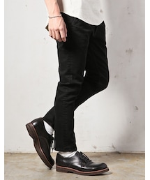 MR.OLIVE | MR.OLIVE SUPER STRETCH BLACK DENIM / OVERDYED ANKLE CUT SLIM PANTS(パンツ)