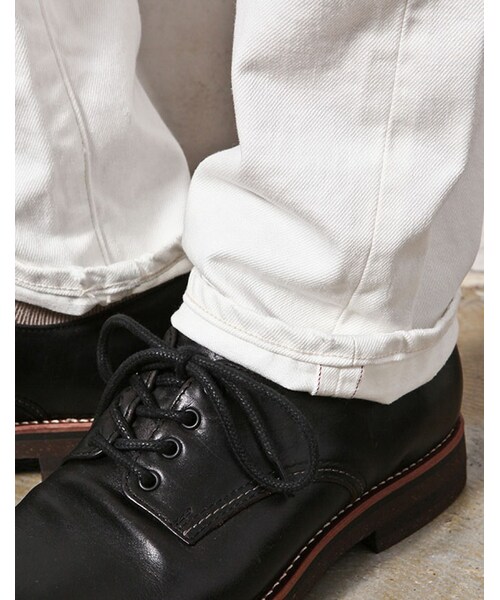 MR.OLIVE(ミスターオリーブ)の「MR.OLIVE SUPIMA WHITE SALVAGE DENIM / POUCH WORK REMAKE TAPERED SLIM JEANS(パンツ・メンズ・ホワイト・29in/30in/31in/32in)」の10枚目の写真