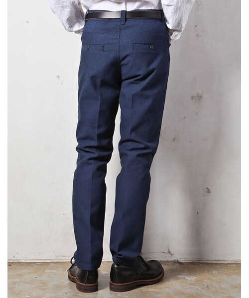 MR.OLIVE（ミスターオリーブ）の「MR.OLIVE VINTAGE HOPSACK / L POCKET SLIM PANTS（パンツ・メンズ・ブルー/グレー・S/M/L）」の5枚目の写真