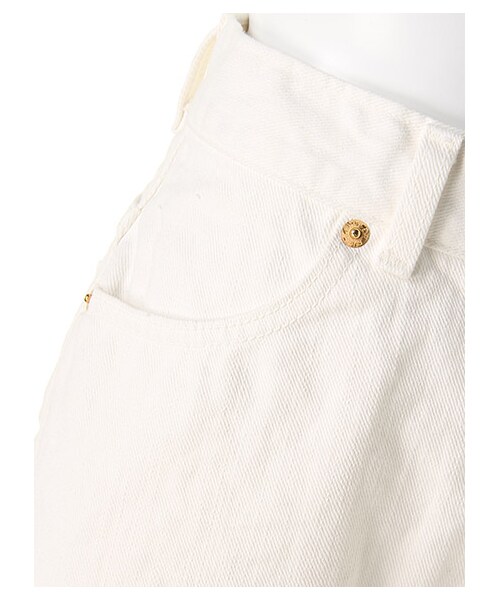 FIG&VIPER（フィグアンドバイパー）の「HIGH WAIST DENIM SHORTS (WHT)（パンツ・レディース・ホワイト・S/M/L）」の4枚目の写真