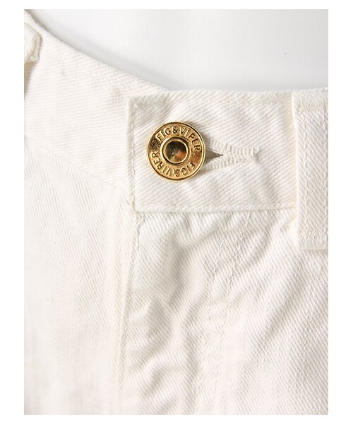 FIG&VIPER（フィグアンドバイパー）の「HIGH WAIST DENIM SHORTS (WHT)（パンツ・レディース・ホワイト・S/M/L）」の3枚目の写真