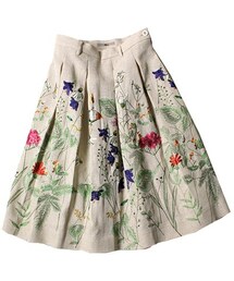 45R（フォーティファイブアール）の「ギマツイード刺繍スカート 