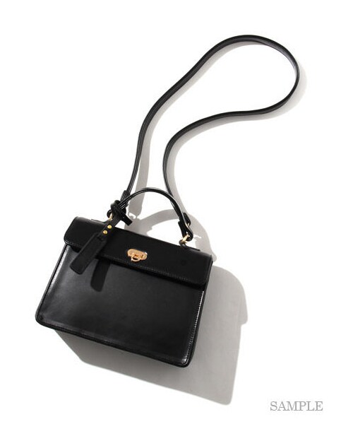 LILY BROWN（リリーブラウン）の「2way台形ショルダーBAG（ショルダーバッグ・レディース・ORG/BLK/MIX・F）」の4枚目の写真